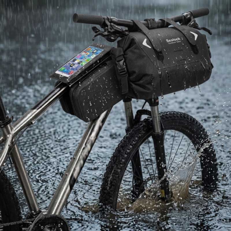 वाटरप्रूफ बाइक बैग - आरएफ वेल्डेड, IPX6 | OEM, MOQ 200